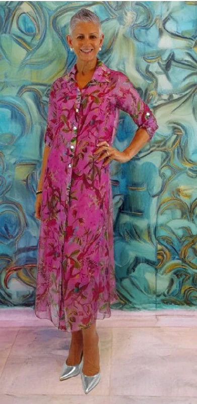 Exclusive Discount Pink Frilled collar dress