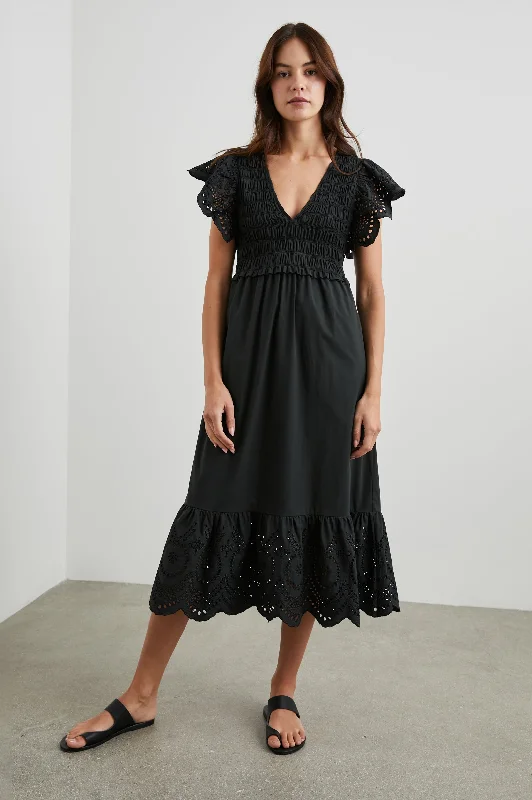Father's Day Deals CLEMENTINE DRESS - BLACK EYELET