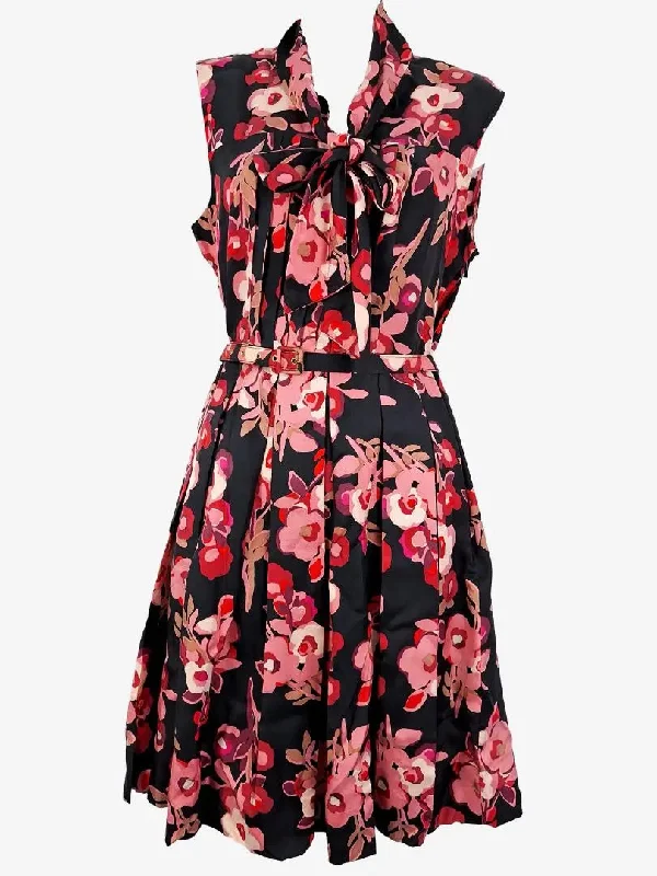 Chic Trend Collection Kate Spade Rosy Belted Afternoon Tea Dress Size 6