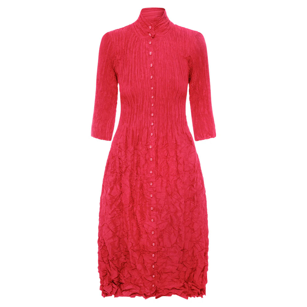 Luxury Fashion Alquema Nehru Rasberry Coat Dress