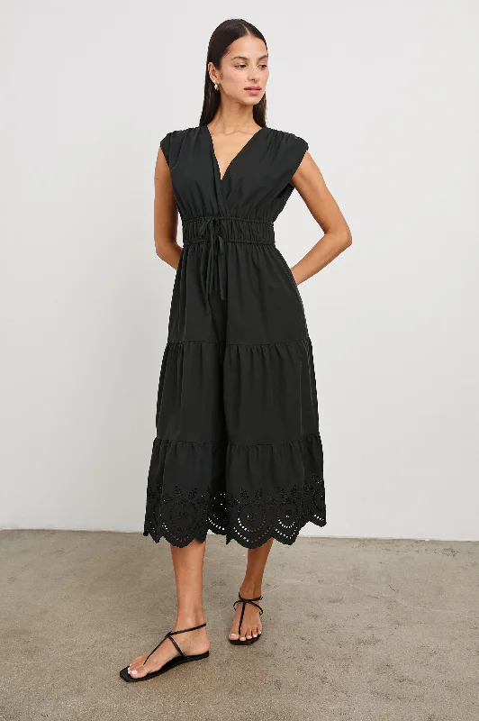 Limited Styles LUCIA DRESS - BLACK EYELET
