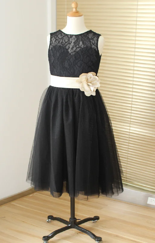High-Quality Fashion At Discounted Prices – Shop Today Black Tulle and Lace Flower Girl Dress High-Quality Fashion At Discounted Prices – Shop Today Black Tulle and Lace Flower Girl Dress