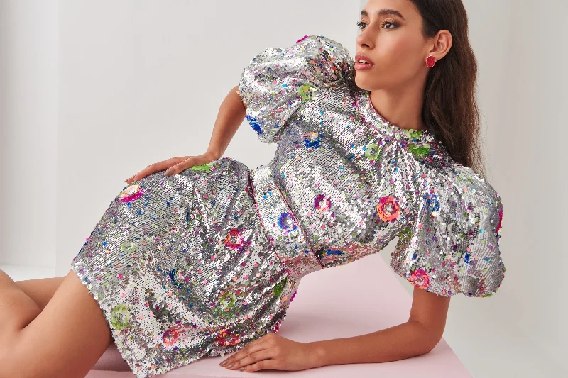 Crazy Discounts, Hurry Up Celia B Wanderer Silver Dress