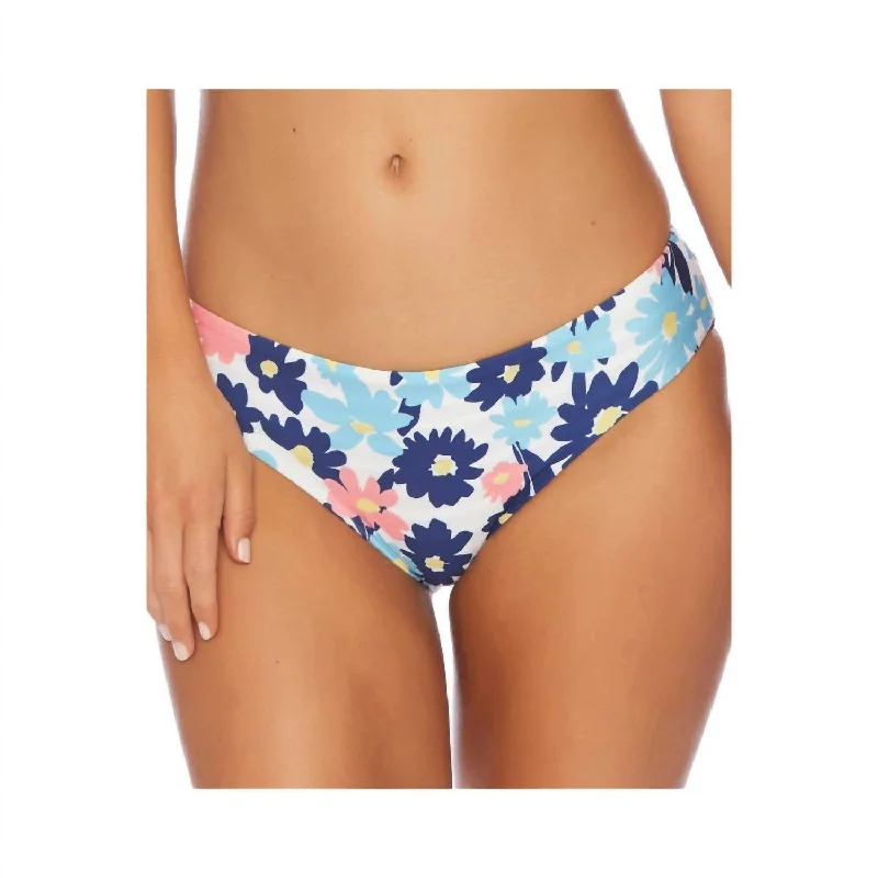 Women's Vintage Garments Reversible Retro Bikini Bottom In Room To Bloom Multi