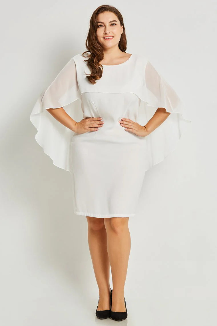 Feminine Charm Mother Of The Bride Dresses Sheath Polyester Knee Length