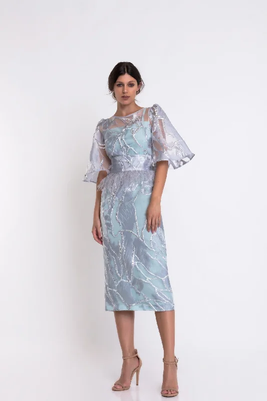 Stylish Women's Garments Matilde Cano Brillos Plata Dress