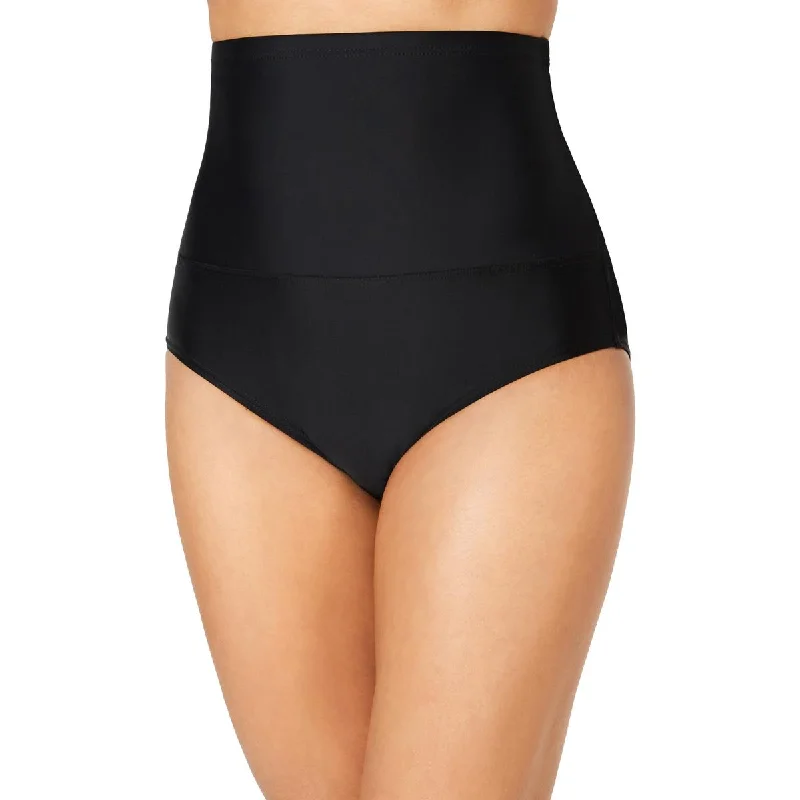 Women's Transitional Apparel Womens High Waist Tummy Control Bikini Swim Bottom