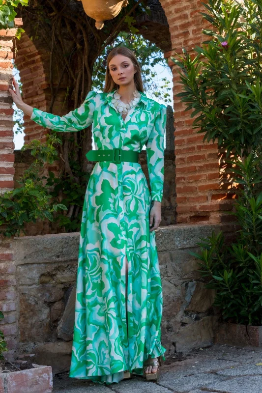 Casual Fashion Matilde Cano Casimero Verde Dress