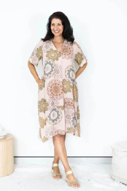 Don't Miss Out – Your Favorite Fashion Pieces On Sale Boho print detail dress