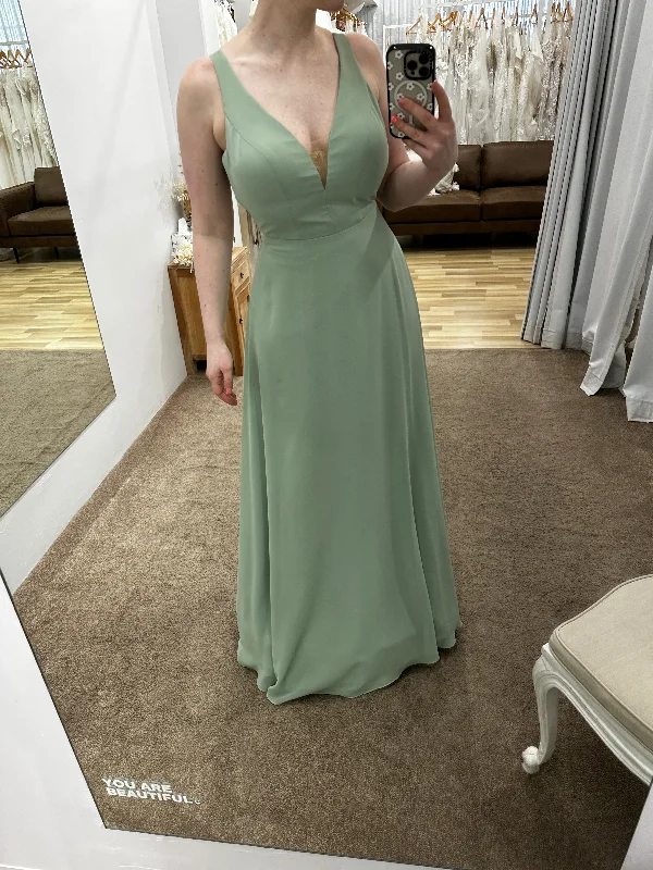 Designer Wear On Sale Amia Sage Green Dress