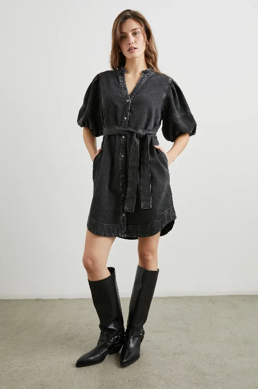 Versatile Outfits KINGSLEY DRESS - FADED BLACK