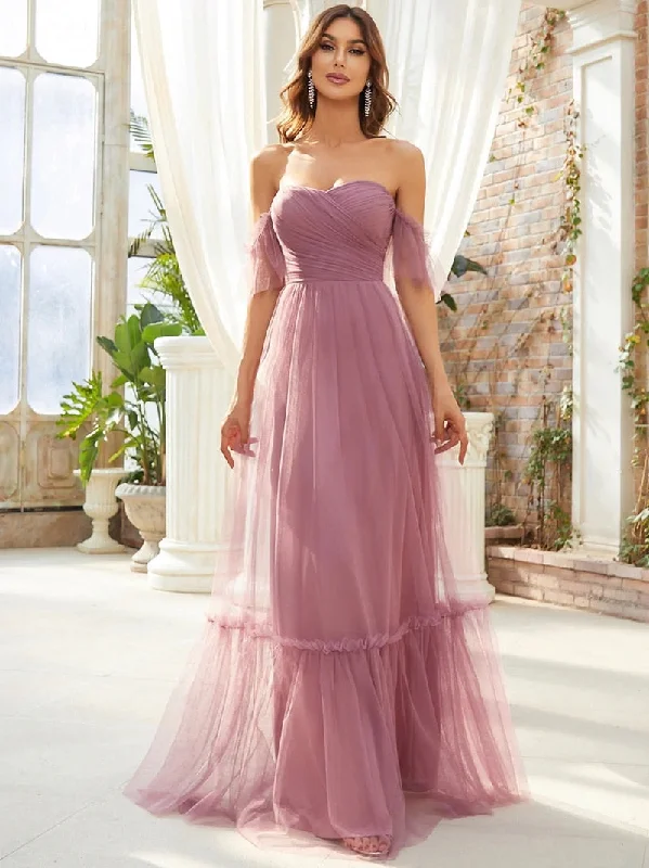 Women's Active Garments For Workouts BerriesJam - Long Tulle Strapless A Line Floor-Length Backless Dress Women's Active Garments For Workouts BerriesJam - Long Tulle Strapless A Line Floor-Length Backless Dress