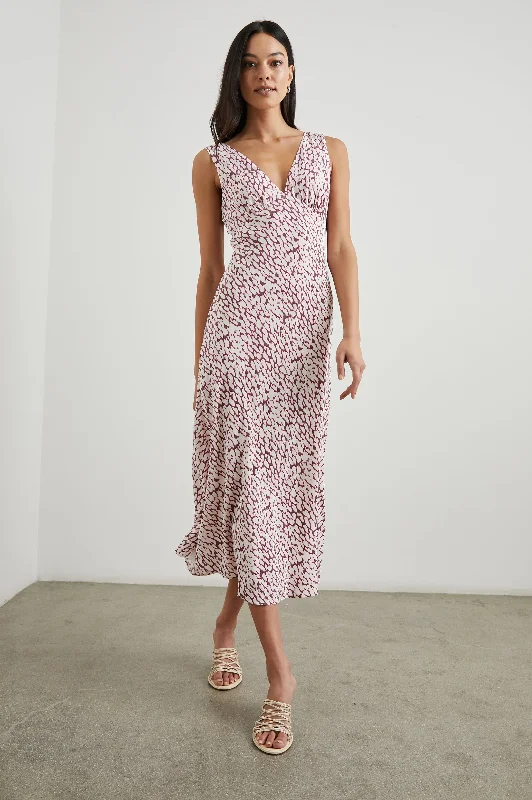 Stylish Savings AUDRINA DRESS - PINK STATIC LEOPARD