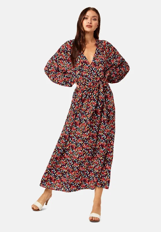 Trendy And Individual Women's Fashion Traffic People Corrine Navy Dress