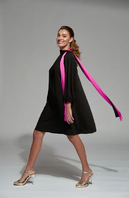 Business Casual Outfits Moskada Black/Pink Paris Dress