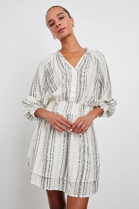 Effortless Chic for Women CRYSTAL DRESS - BASQUE STRIPE