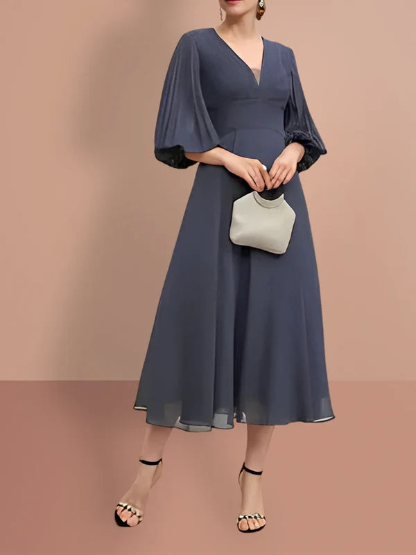 Limited Stock, Big Discounts Mother Of The Bride Dresses A-Line Half Sleeves V Neck