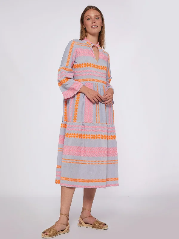 Trending Items Vilagallo Ania Milos Blue Neon Dress