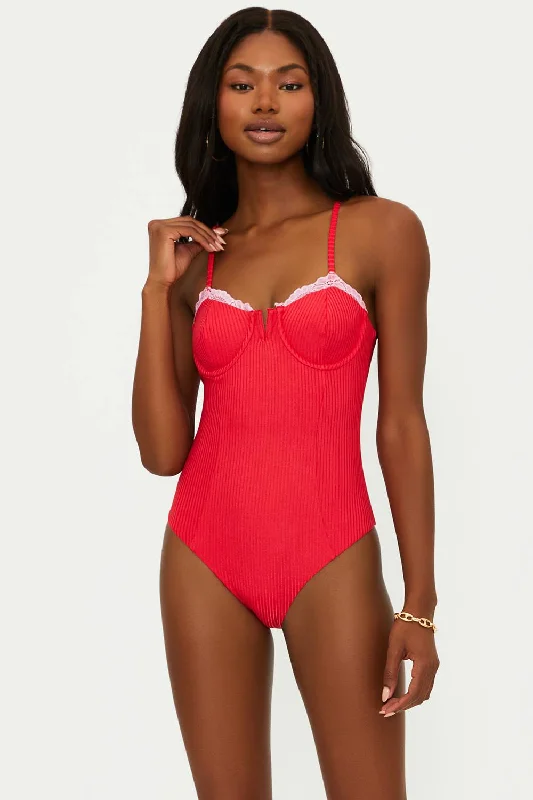 Women's Plus-Size Apparel Scarlet One Piece Holly Jolly