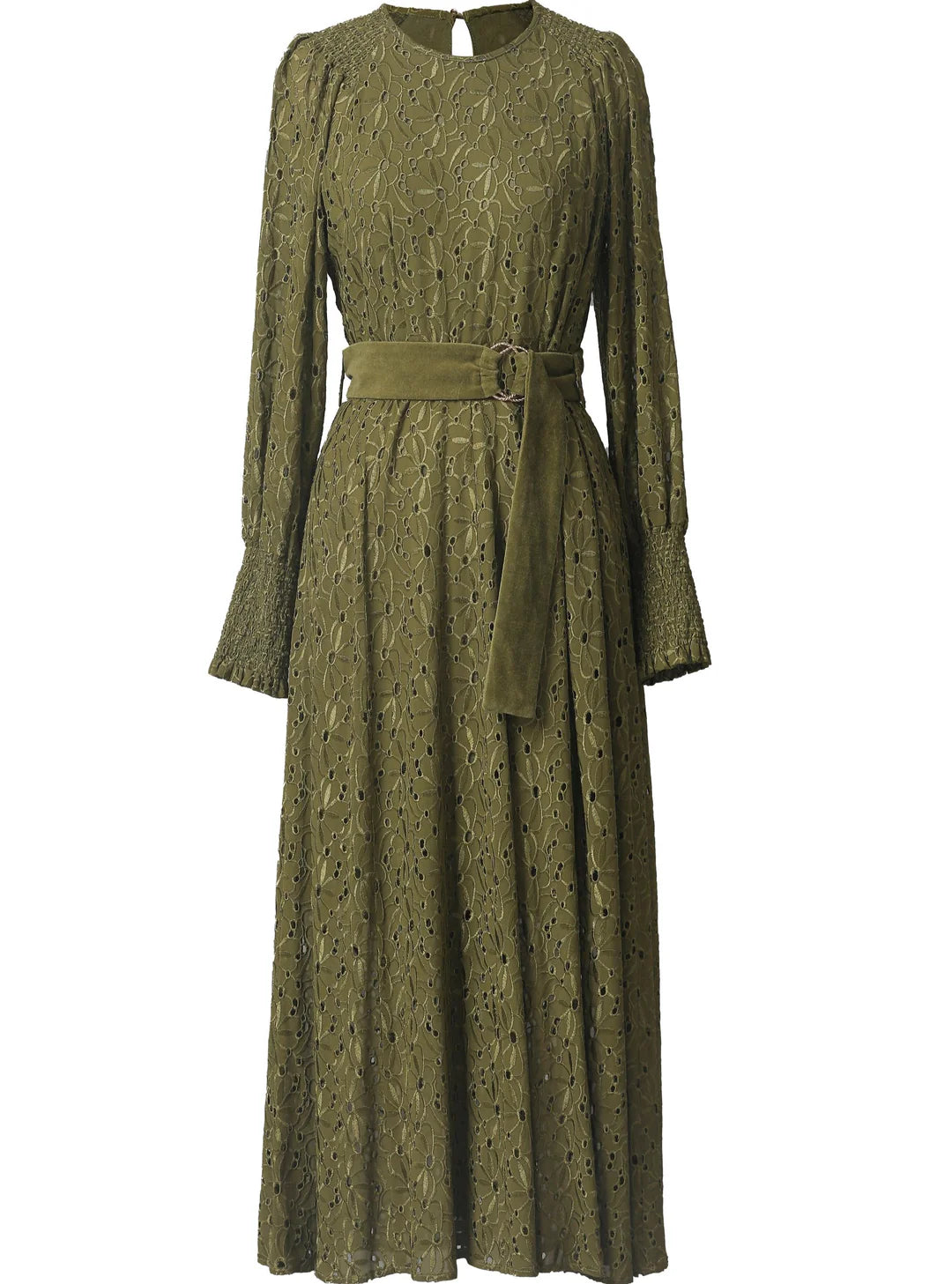 Flash Sale Now Emily Lovelock Sea Kelp Sharon Broderie Anglaise Dress