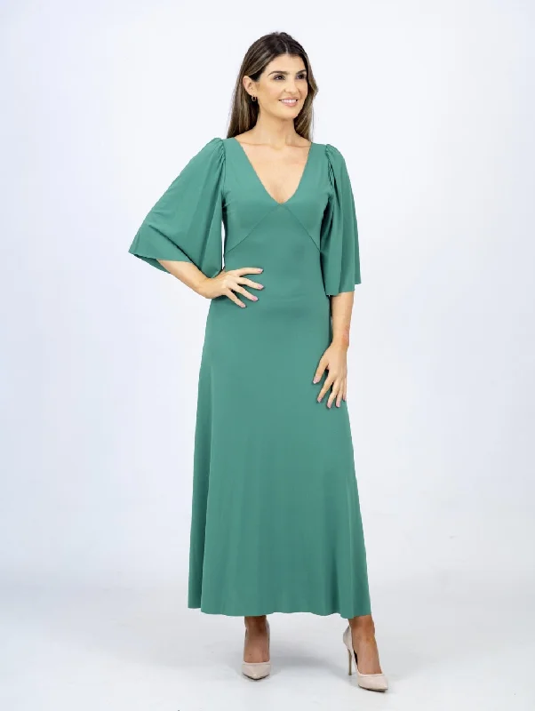 Spring Fashion Kaos Abito Donna Verde Dress