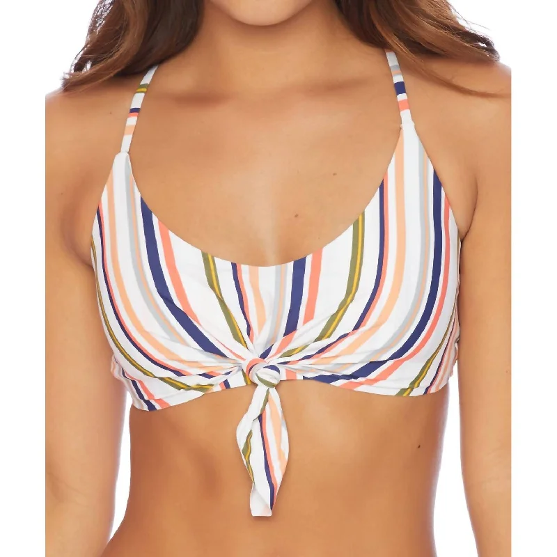 Women's Attire Bralette Bikini Top In Line Up Multi