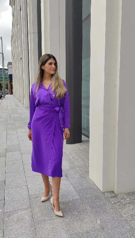 Women's Date Night Outfit Moskada Purple Merida Dress