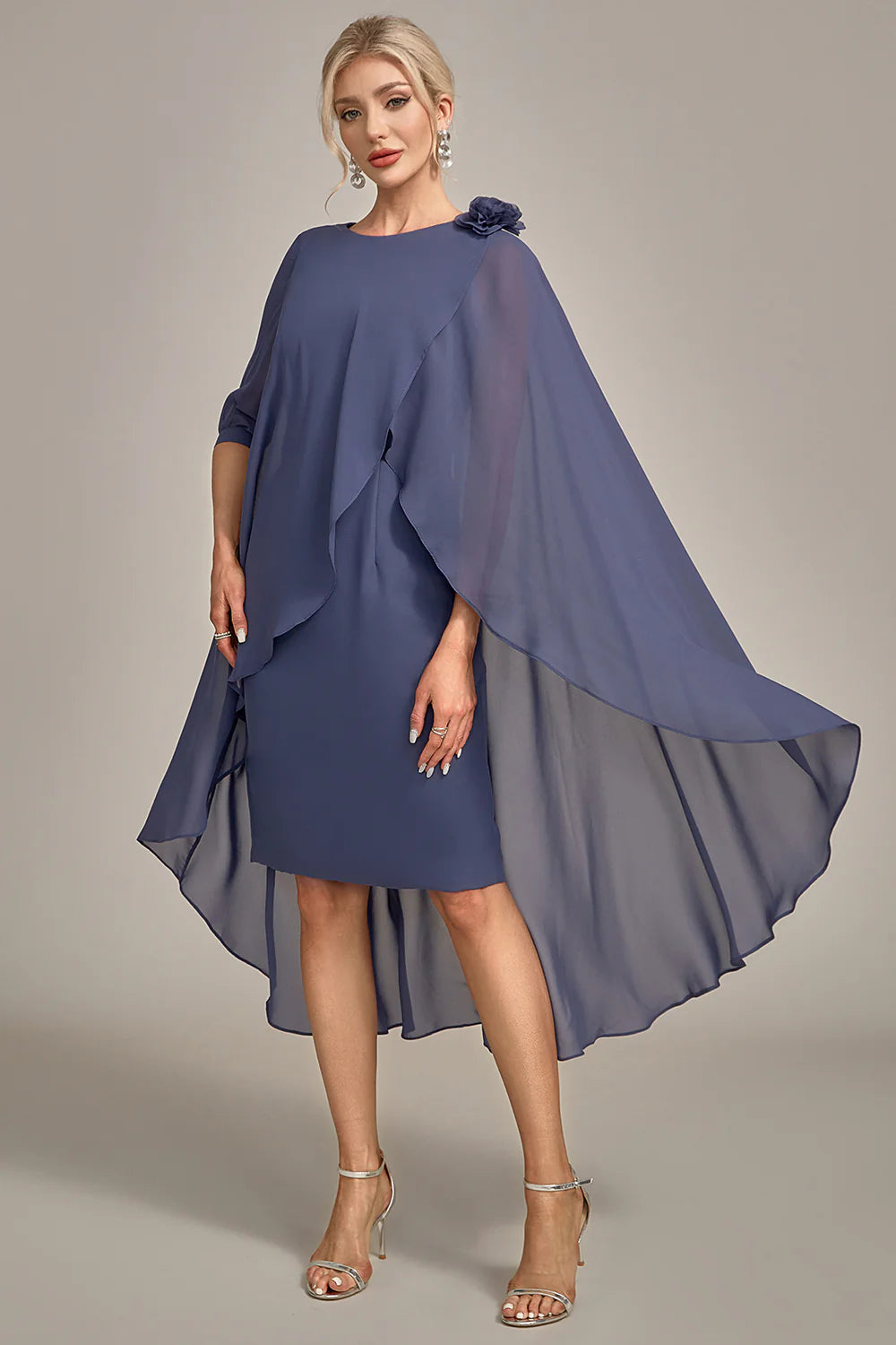 Massive Selection Sale Sheath Scoop Beaded Knee-Length Chiffon Mother of the Bride Dress Massive Selection Sale Sheath Scoop Beaded Knee-Length Chiffon Mother of the Bride Dress