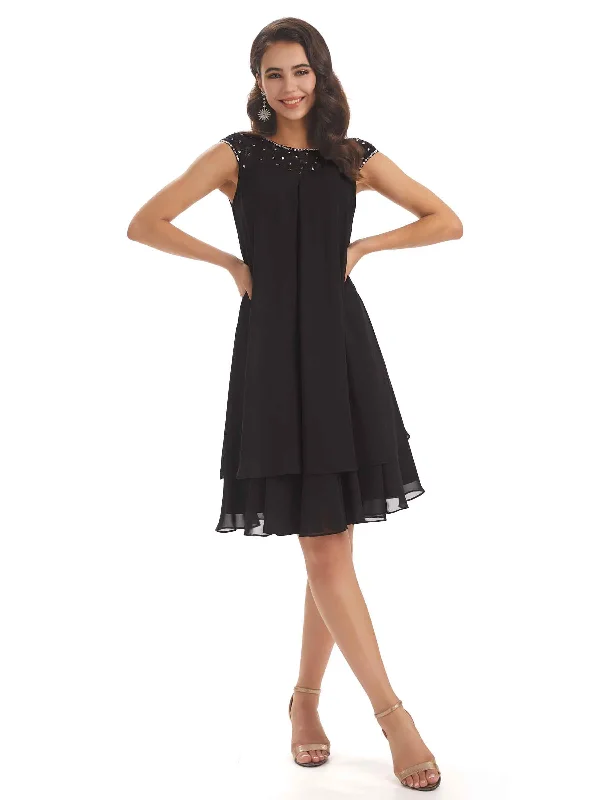 Big Discounts Elegant Chiffon Lace Cap Sleeve Knee Length Mother Of The Bride Dresses Big Discounts Elegant Chiffon Lace Cap Sleeve Knee Length Mother Of The Bride Dresses