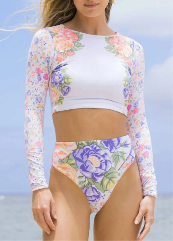 Women's Resort Attire Countryside Palma Top In White