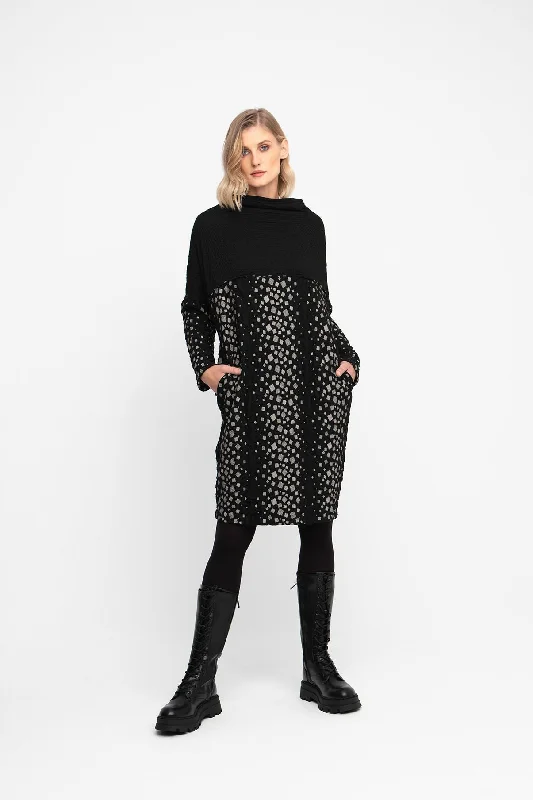 Seasonal Wardrobe Refresh – Shop Stylish Looks For Less Ozai N Ku Multi Geo Black Dress