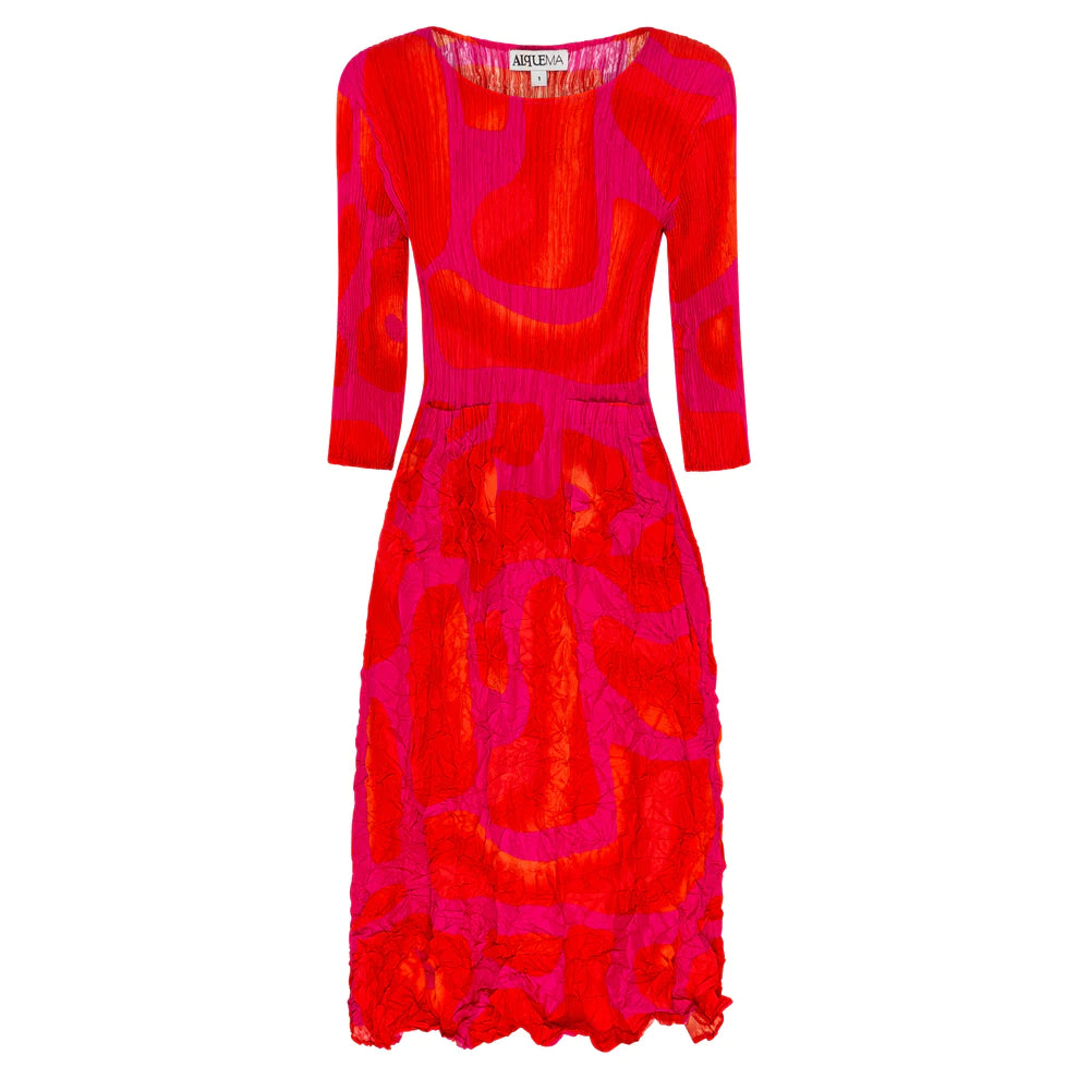 Flash Sale Event Alquema 3/4 Sleeve Smash Pocket Dress Pink Tuscan