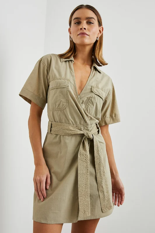 Trendy And Individual Women's Fashion NATALIE DRESS - OLIVE