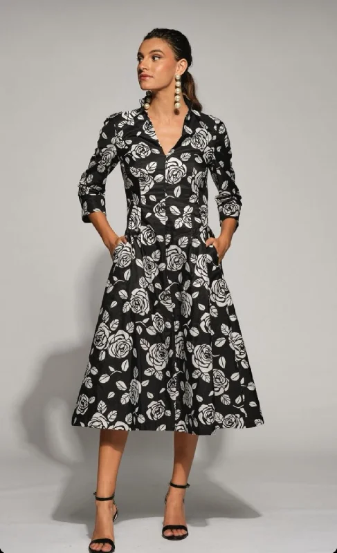 Chic Trend Collection Moskada Black & White Alicia Dress