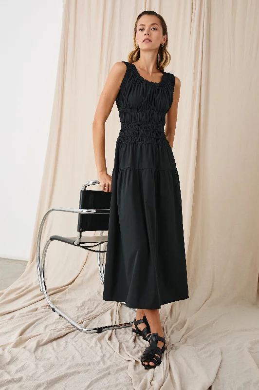 Relaxed Style ANASTASIA DRESS - BLACK