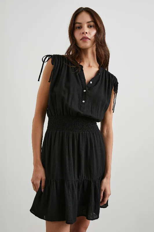 Update With Cottagecore Styles SAMINA DRESS - BLACK