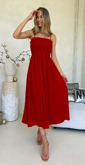 Weekend Price Drop – Shop Before It'S Gone Hot Red Palm cove dress