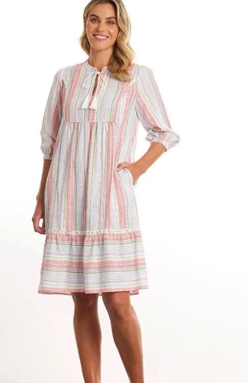 Women's Wedding Apparel Stripe dress mix