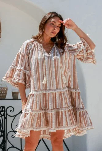 Women's Professional Outfit ISLA  tan dress