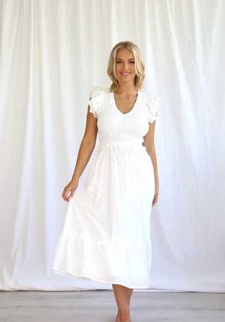 End-Of-Week Exclusive Deals Englais white dress