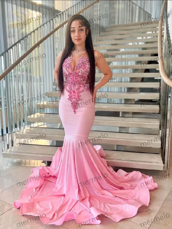 Laid-Back Elegance Light Pink Light Luxury Cocktail Dresses Diamonds Beaded Sequins Laid-Back Elegance Light Pink Light Luxury Cocktail Dresses Diamonds Beaded Sequins