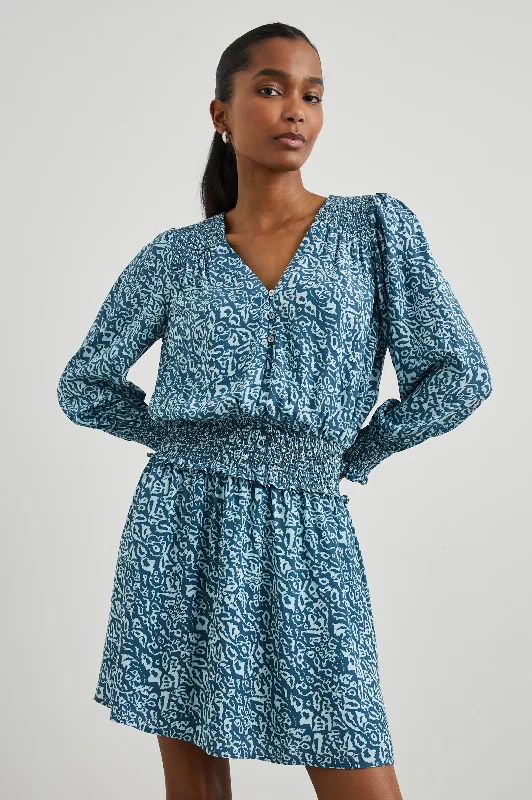 Trendy Styles ZANA DRESS - BLUE HAVANA
