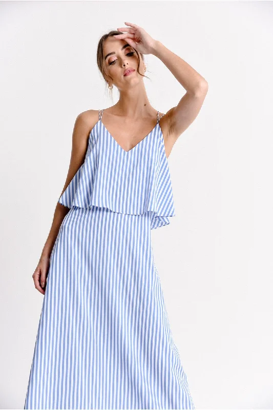 Women's Party Clothes Molly Bracken Striped Dress With Double Straps