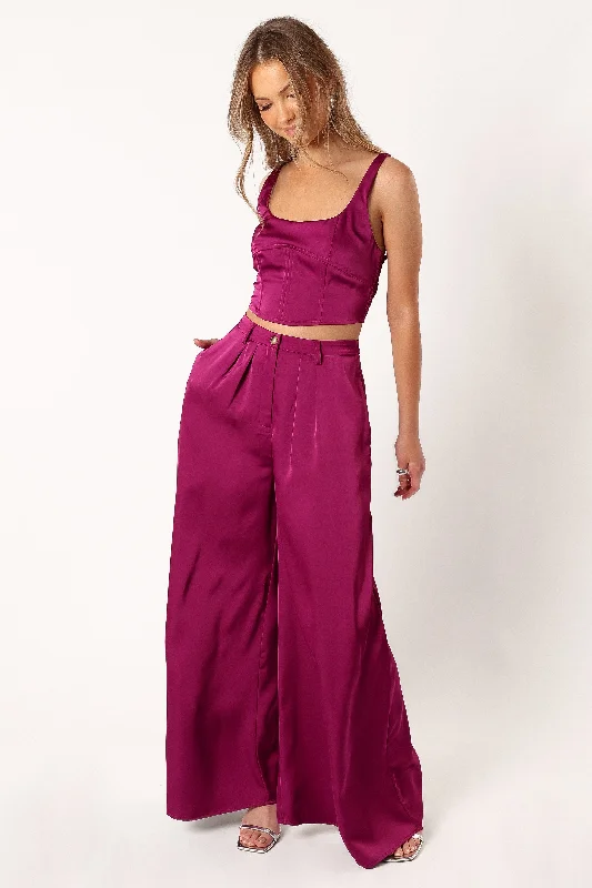 Women's Contemporary Apparel Felix Two Piece Set - Magenta