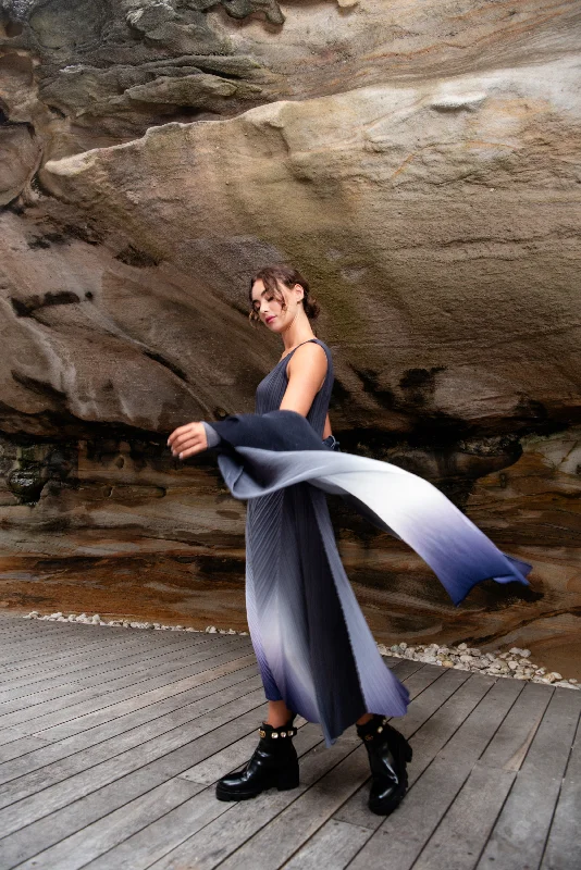 Holiday Discount Alquema Jet To Blanc Estrella Dress & Collare Coat