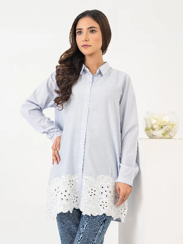 Feminine Luxe Style Sale Viscose Top-Embroidered