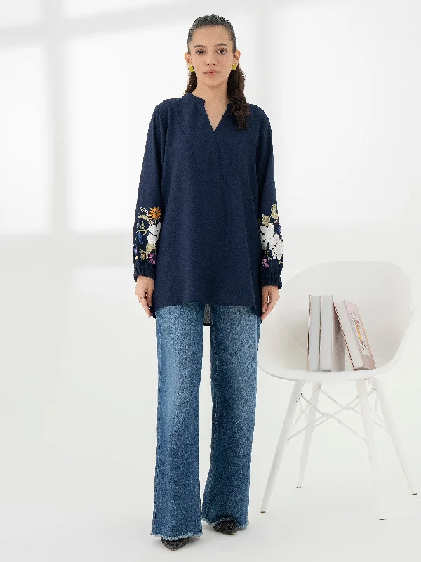 Find Your Unique Flair Embroidered Chiffon Top