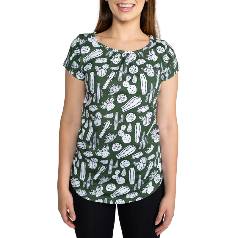 Chic Styles Cactus Plants Ida Top