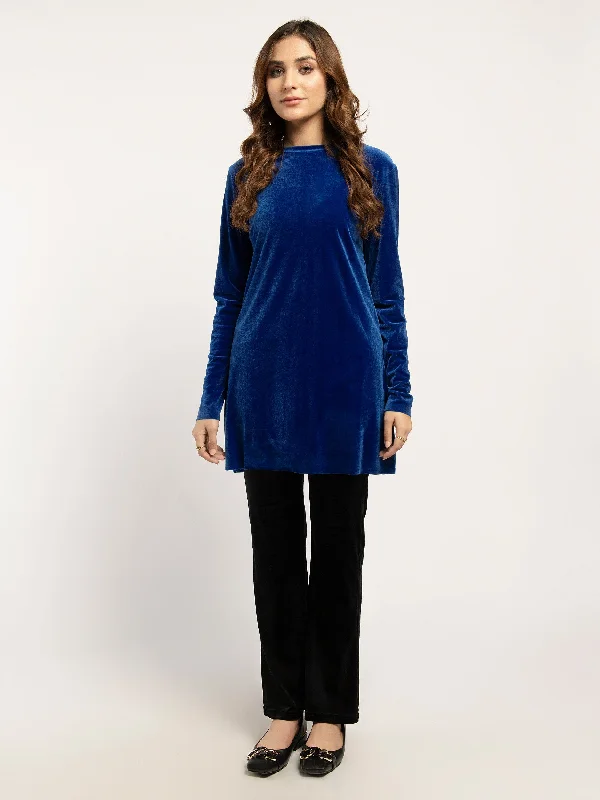 Fashionista Favorites Basic Velvet Top