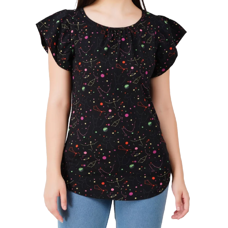 Sophisticated Style Offers Rainbow Constellations Glow-in-the-Dark Ida Top